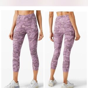 lululemon athletica Purple Camo Leggings